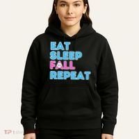 Eat Sleep Fall Repeat Video Game Guys Video Gamer Hoodie thumb 5