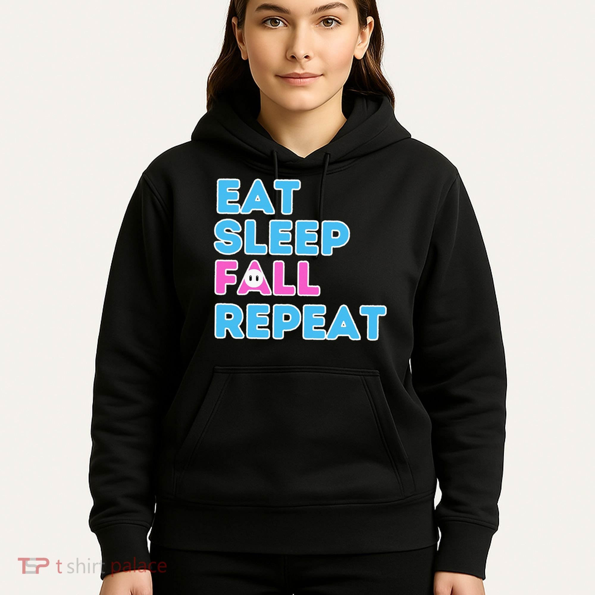 Eat Sleep Fall Repeat Video Game Guys Video Gamer Hoodie
