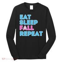 Eat Sleep Fall Repeat Video Game Guys Video Gamer Long Sleeve Shirt thumb 0