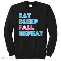 Eat Sleep Fall Repeat Video Game Guys Video Gamer Sweatshirt thumb 0