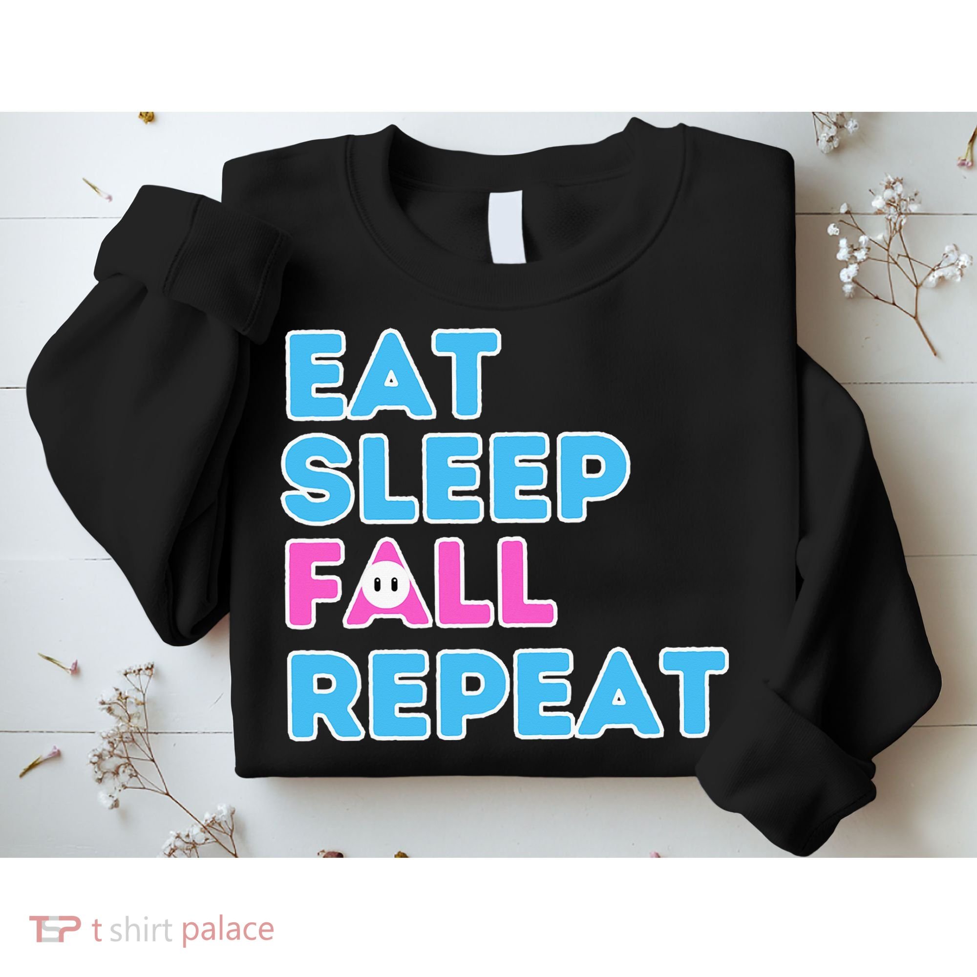 Eat Sleep Fall Repeat Video Game Guys Video Gamer Sweatshirt