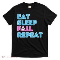 Eat Sleep Fall Repeat Video Game Guys Video Gamer T-Shirt thumb 0