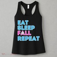 Eat Sleep Fall Repeat Video Game Guys Video Gamer Women's Tank Top thumb 3
