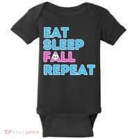 Eat Sleep Fall Repeat Video Game Guys Video Gamer Baby Bodysuit thumb 0