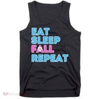 Eat Sleep Fall Repeat Video Game Guys Video Gamer Tank Top thumb 0