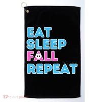 Eat Sleep Fall Repeat Video Game Guys Video Gamer Golf Towel thumb 0