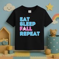 Eat Sleep Fall Repeat Video Game Guys Video Gamer Toddler T-Shirt thumb 3