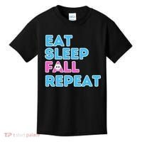 Eat Sleep Fall Repeat Video Game Guys Video Gamer Kids T-Shirt thumb 0