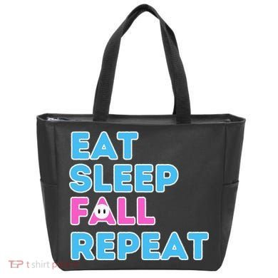 Eat Sleep Fall Repeat Video Game Guys Video Gamer Tote Bag