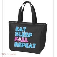 Eat Sleep Fall Repeat Video Game Guys Video Gamer Tote Bag thumb 3
