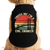 Engineering Student Funny Truss Me IM A Civil Engineer Doggie Tank thumb 0