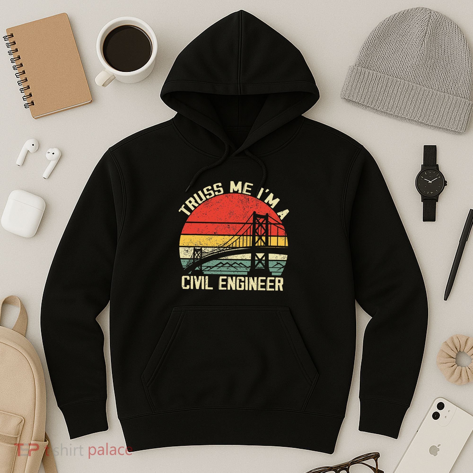 Engineering Student Funny Truss Me IM A Civil Engineer Hoodie