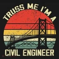 Engineering Student Funny Truss Me IM A Civil Engineer Button thumb 1