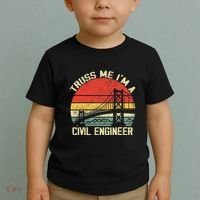 Engineering Student Funny Truss Me IM A Civil Engineer Toddler T-Shirt thumb 2