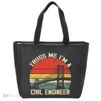 Engineering Student Funny Truss Me IM A Civil Engineer Tote Bag thumb 0