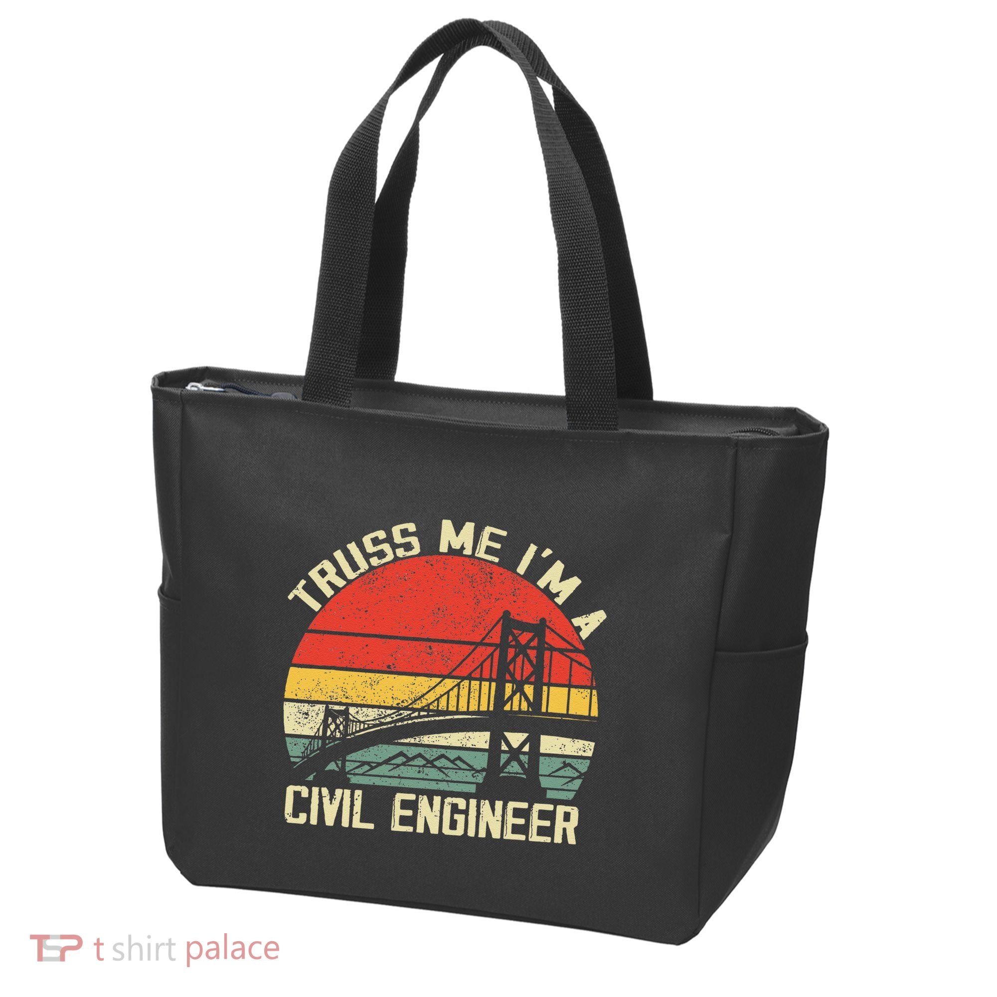 Engineering Student Funny Truss Me IM A Civil Engineer Tote Bag