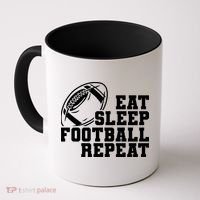 Eat Sleep Football Repeat Coffee Mug thumb 0