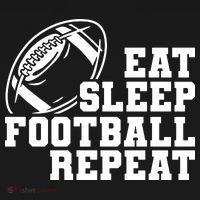Eat Sleep Football Repeat Pajama Set thumb 2