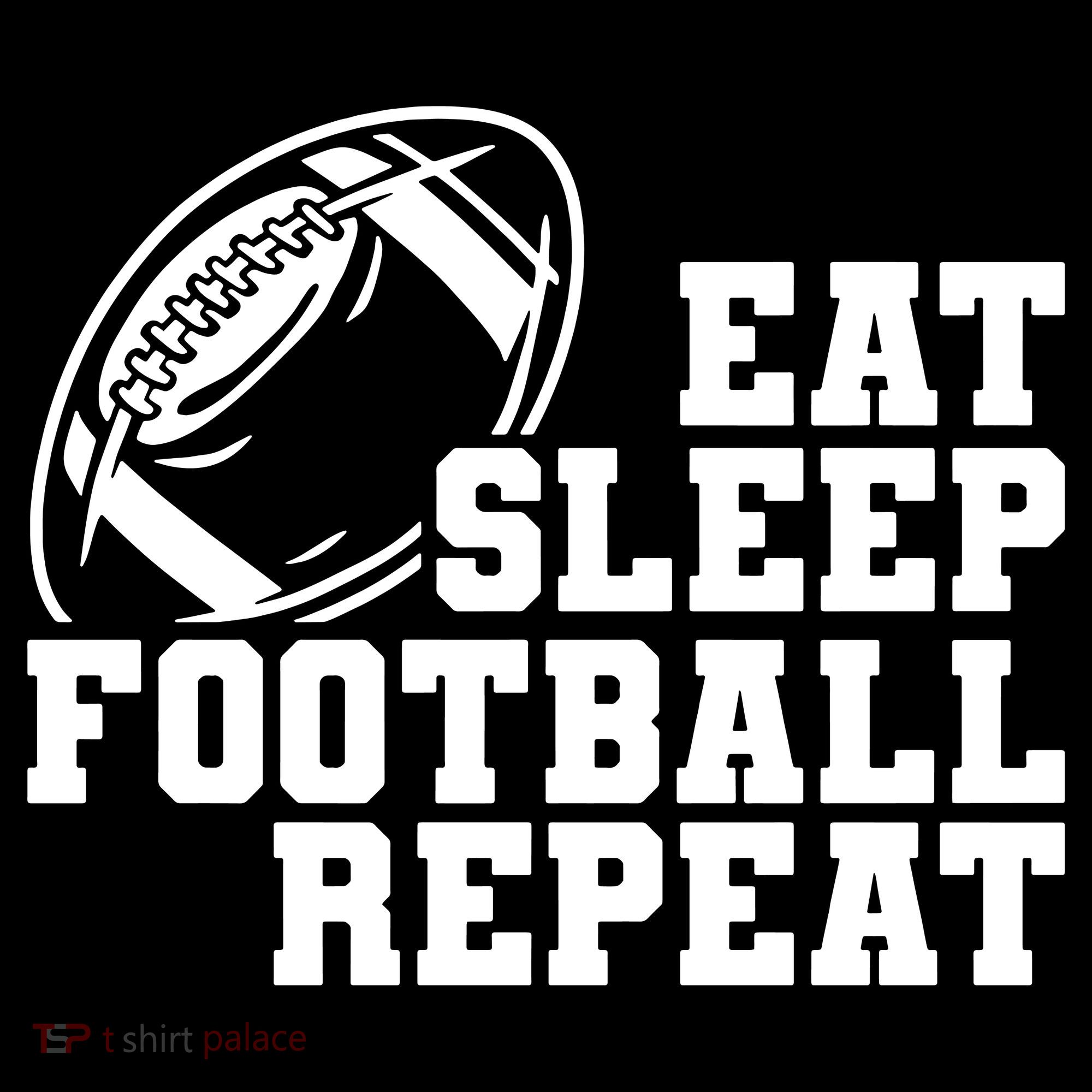 Eat Sleep Football Repeat Women's Hoodie