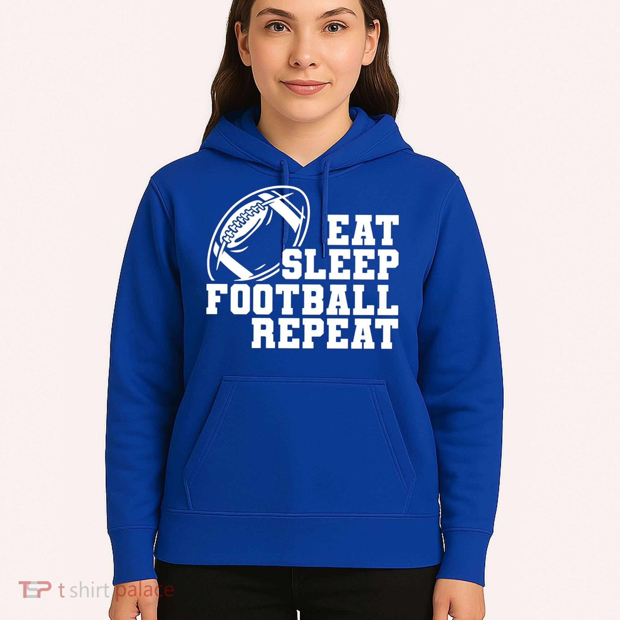 Eat Sleep Football Repeat Hoodie
