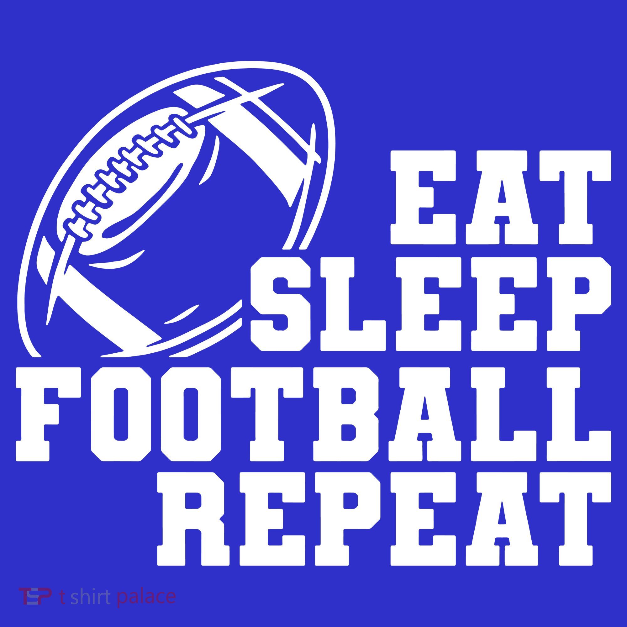 Eat Sleep Football Repeat Long Sleeve Shirt