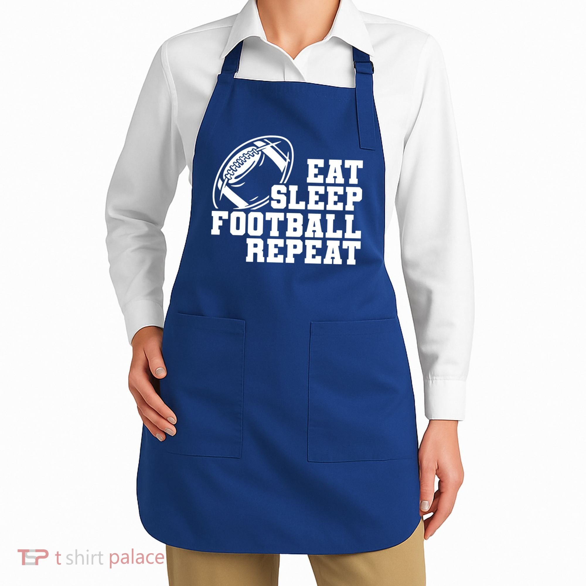 Eat Sleep Football Repeat Apron