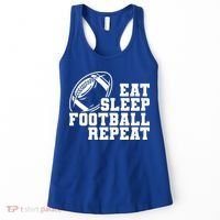 Eat Sleep Football Repeat Women's Tank Top thumb 0