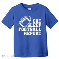 Eat Sleep Football Repeat Toddler T-Shirt thumb 0