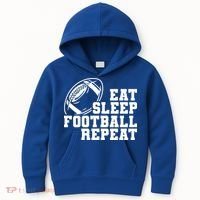 Eat Sleep Football Repeat Kids Hoodie thumb 0