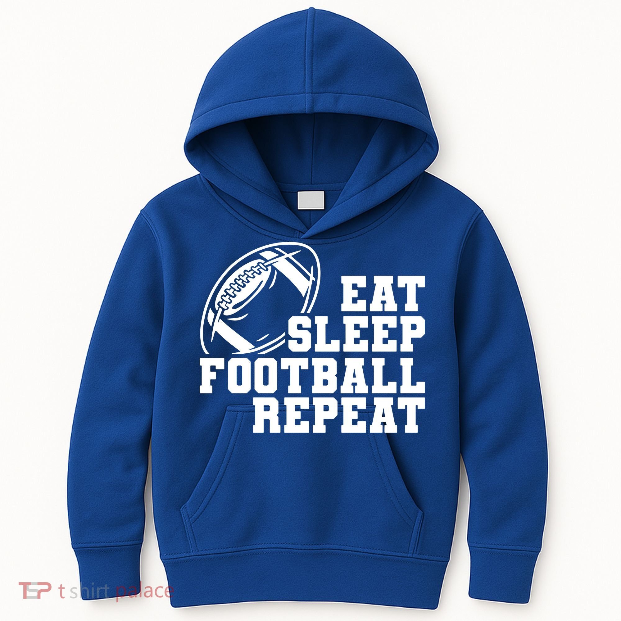 Eat Sleep Football Repeat Kids Hoodie