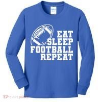 Eat Sleep Football Repeat Kids Long Sleeve Shirt thumb 0