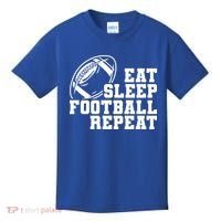 Eat Sleep Football Repeat Kids T-Shirt thumb 0