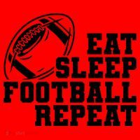Eat Sleep Football Repeat Santa Hat thumb 1