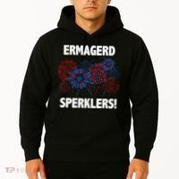Ermagerd Sperklers Funny 4th Of July Fireworks Hoodie thumb 2