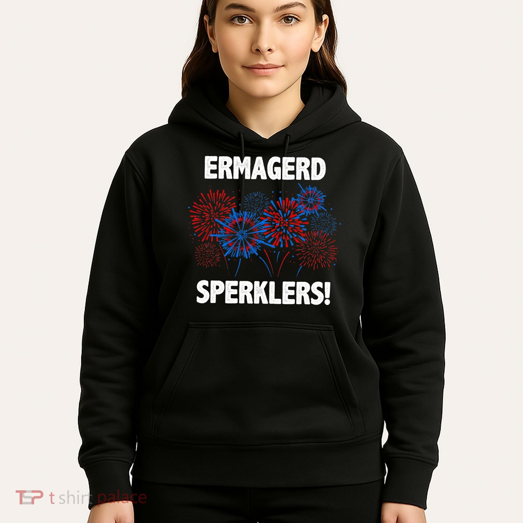 Ermagerd Sperklers Funny 4th Of July Fireworks Hoodie