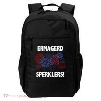 Ermagerd Sperklers Funny 4th Of July Fireworks Backpack thumb 0