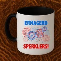 Ermagerd Sperklers Funny 4th Of July Fireworks Coffee Mug thumb 2