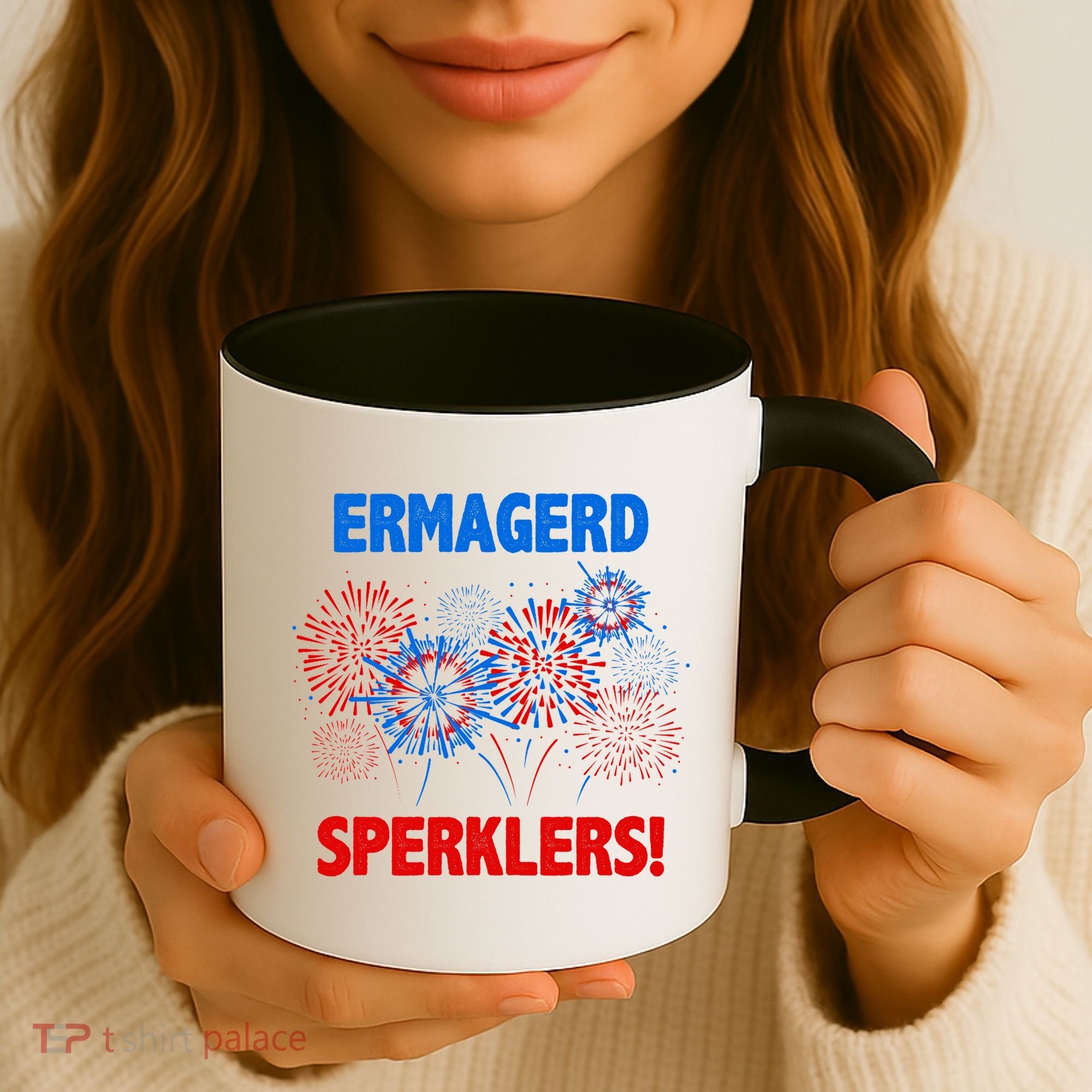 Ermagerd Sperklers Funny 4th Of July Fireworks Coffee Mug
