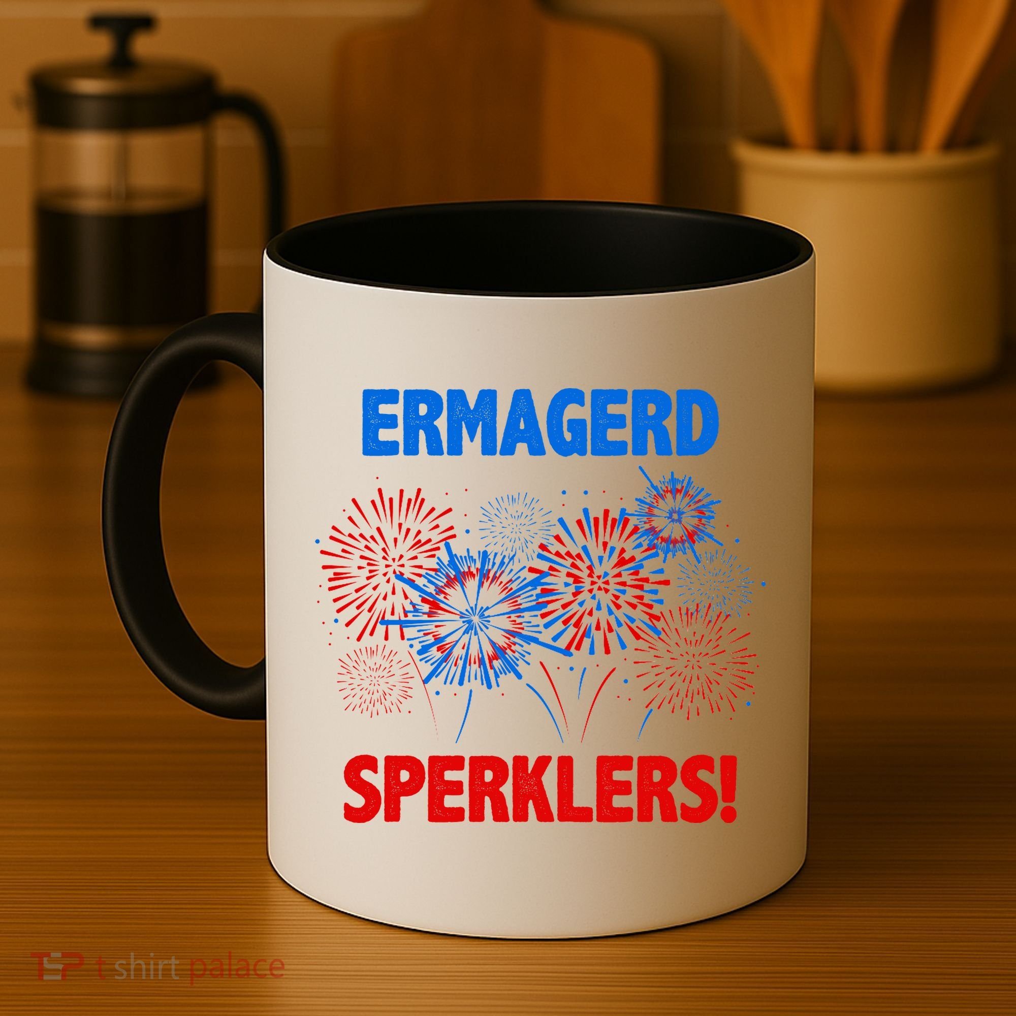 Ermagerd Sperklers Funny 4th Of July Fireworks Coffee Mug