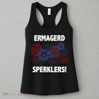 Ermagerd Sperklers Funny 4th Of July Fireworks Women's Tank Top thumb 3