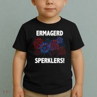 Ermagerd Sperklers Funny 4th Of July Fireworks Toddler T-Shirt thumb 2