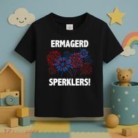 Ermagerd Sperklers Funny 4th Of July Fireworks Toddler T-Shirt thumb 3