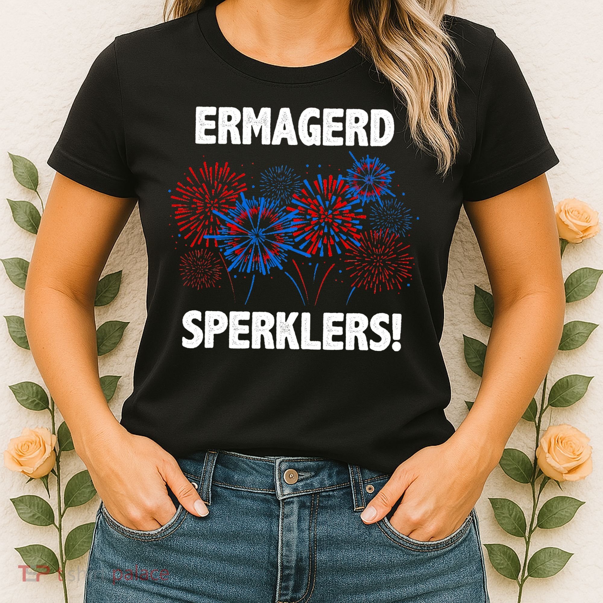 Ermagerd Sperklers Funny 4th Of July Fireworks Women's T-Shirt