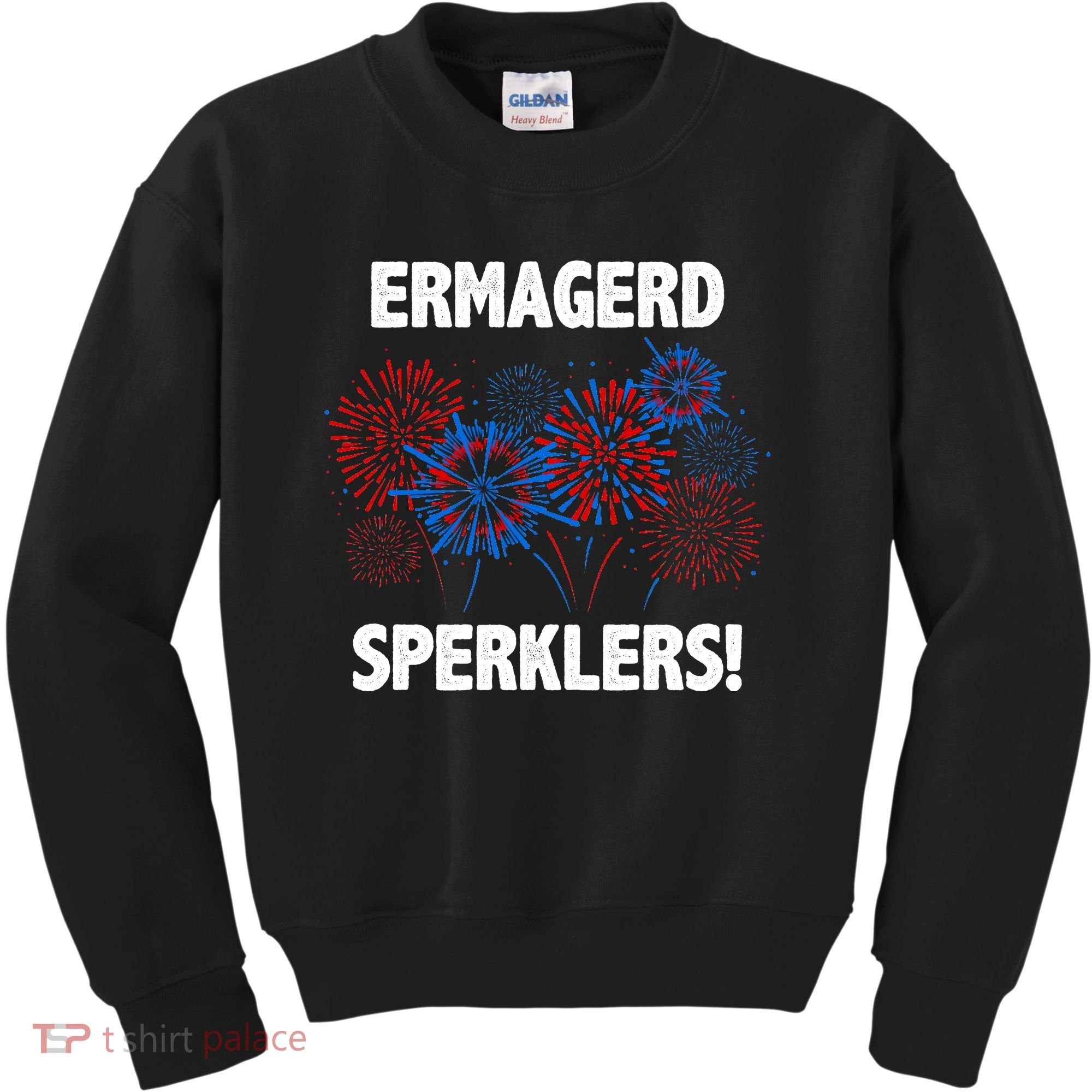 Ermagerd Sperklers Funny 4th Of July Fireworks Kids Sweatshirt