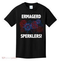Ermagerd Sperklers Funny 4th Of July Fireworks Kids T-Shirt thumb 0