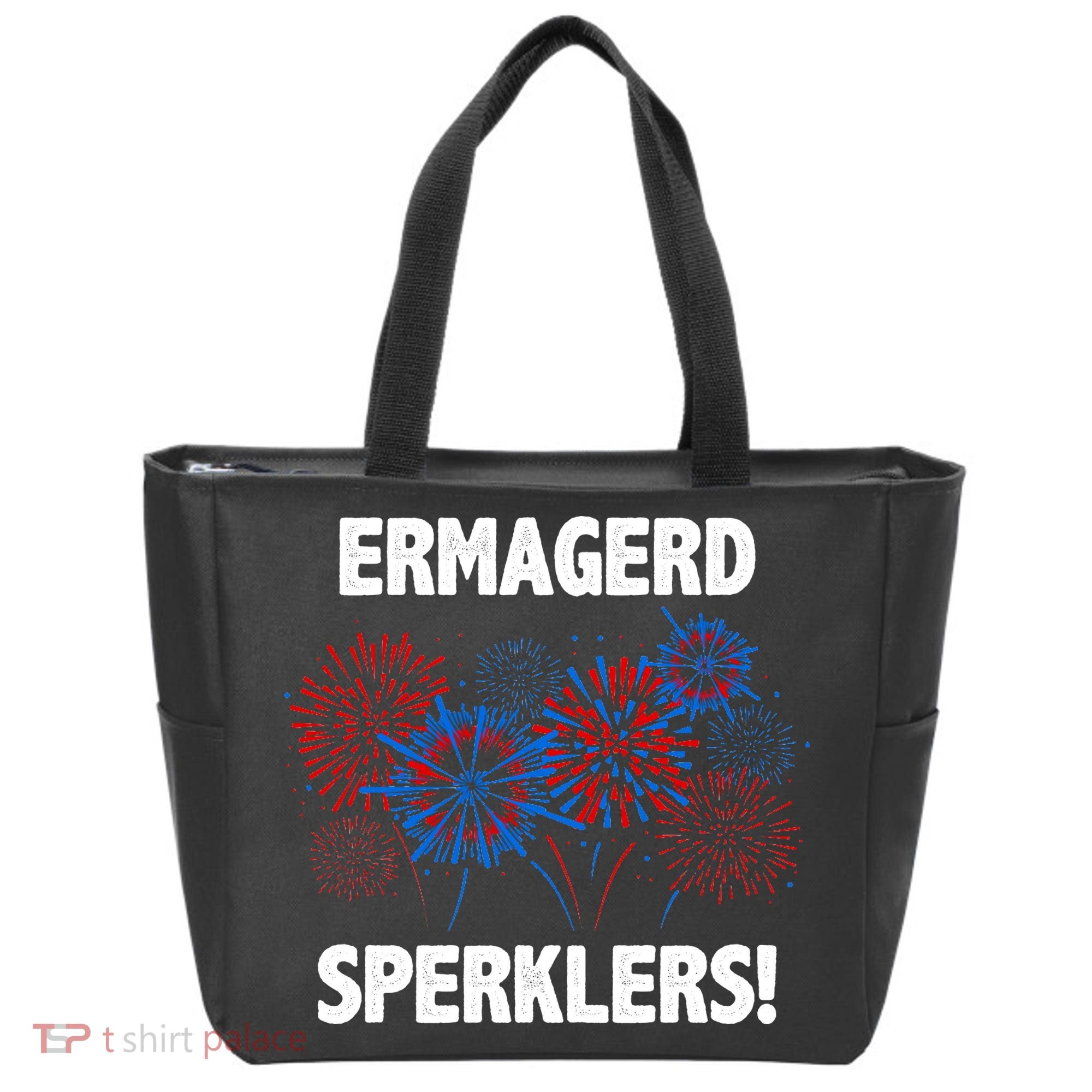 Ermagerd Sperklers Funny 4th Of July Fireworks Tote Bag