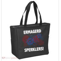 Ermagerd Sperklers Funny 4th Of July Fireworks Tote Bag thumb 2