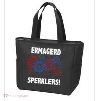 Ermagerd Sperklers Funny 4th Of July Fireworks Tote Bag thumb 3