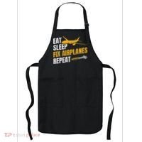 Eat Sleep Fix Airplanes Repeat Aircraft Mechanic Apron thumb 0