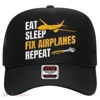 Eat Sleep Fix Airplanes Repeat Aircraft Mechanic Hat thumb 0
